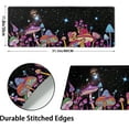 thumbnail image 5 of Trippy Fantasy Mushroom Gaming Mouse Pad XL Galaxy Space Stars Aesthetics Extended Big Large Desk Mat Non-Slip Rubber Base Stitched Edge Long Keyboard Mousepad for PC Computer Laptop,31.5×11.8 in, 5 of 6