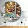 thumbnail image 2 of Designart 'Paris French Flowershop Traditional Wall Clock, 2 of 4
