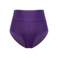 thumbnail image 4 of Haitryli Womens Yoga Shorts Hot Pants Butt Lifting Shorts Leggings High Waist Rave Party Dance Shorts Purple M, 4 of 7