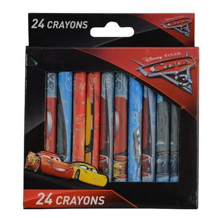 Party Favors Disney Cars 3 24pc Crayons in Window Box
