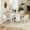 White, variant on Folding Dining Table for 2-4, Farmhouse Foldable Dining Table with Drawer and Storage Shelf, 6 Wheels Drop Leaf Kitchen Dining Room Table for Small Space