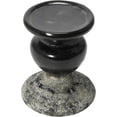 thumbnail image 6 of Creative Co-Op 2-Tone Sculptural Terracotta Pillar Candle Holder, Distressed Black, 6 of 16