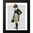 thumbnail image 2 of Fab Funky 15x18 Black Modern Framed Museum Art Print Titled - Dandy Fox Full, 2 of 5