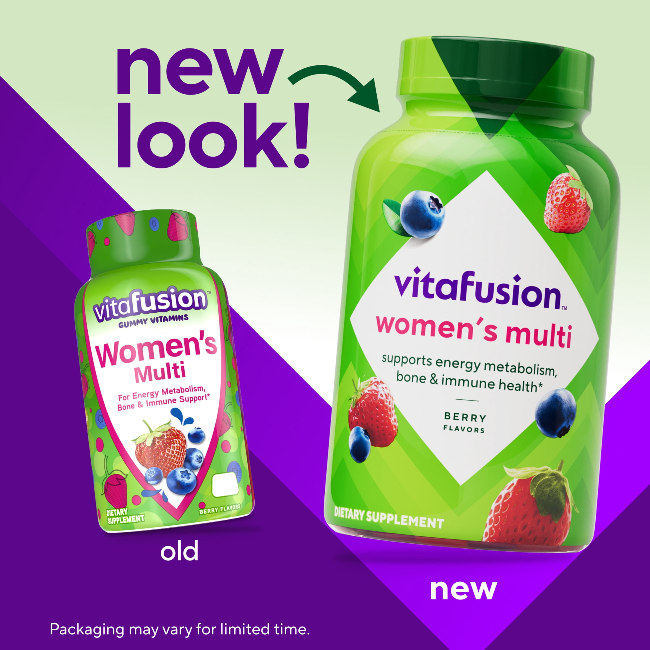 (2 pack) vitafusion Adult Gummy Vitamins for Women with 10% More Vitamins A, C, & E, 120 Count