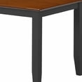thumbnail image 4 of Zoy 5 Piece Dining Table Set Slatted Backrest Chairs Cherry Brown Black - Saltoro Sherpi, 4 of 5