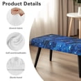 thumbnail image 6 of FUIALDOLG Bench Covers Slipcover Stretch Dining Bench Cover with Elastic Band Washable Rectangle Kitchen Chair Covers for Garden, Bedroom, Living Room (Blue Galaxy Meteor), 6 of 6