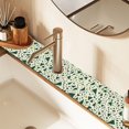 thumbnail image 2 of Yayeee Faucet Mat for Kitchen Sink 30" Diatomite Long Splash Guard Pad, Green Triangles Pattern, 2 Pack, 2 of 7