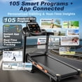thumbnail image 6 of Treadmill with 20% Auto Incline for Home, 300-400LB Capacity, Folding Running Walking Treadmill, 12MPH Max Speed, 105 Programs, Bluetooth, Smart Apps, 1218 Newly Upgraded, 6 of 10