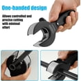 thumbnail image 3 of Ratchet Pipe Cutter, Copper Pipe Cutter, Adjustable Ratcheting Tubing Cutter 5/16" to 11/8", 2 in 1 Close Quarters Tube Compact Cutter, Ratchet-Type Pipe Cutting Tool for Copper, Aluminum, PVC Hoses, 3 of 8
