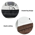 thumbnail image 5 of HOMEIORA 1pc Indoor Air Conditioner Cover, AC Cover, Double Insulation with Free Drawstring, for Inside Window Unit 17" (L) x 13" (H) x 3.5" (D), Black, 5 of 9
