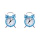 thumbnail image 4 of sweethay Mini reloj despertador , de escritorio, relojes de noche para niños y adultos, reloj de viaje, decoración, encantadores relojes Azul 2Conjunto, 4 of 6