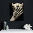 thumbnail image 4 of Nawypu Fashion Wall Art Bathroom Wall Decor Prints Set of 6 Black and White Glam Glitter Canvas Posters Photos Toilet Bathroom Pictures Artwork Wall Modern Women Funny Bathroom Decoration 16x20in, 4 of 4