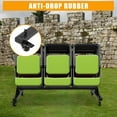thumbnail image 6 of ChaoLink Folding Chair Rack with Cover – Heavy Duty Metal Chair Storage Dolly with PVC Lock Wheels, 400 Lb Capacity for 42 Chairs, 6 of 8