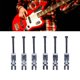 thumbnail image 1 of Saddle de Puente de Guitarra Eléctrica, Piezas de Repuesto de Cadena de Bloqueo Doble Sillidos de Tamamo Compacto 6pcs Instalación Fácil para Mejorar El Hono, 1 of 7