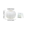 thumbnail image 4 of HBBKVI Originality Plastic Flower Pot Imitation Pumpkin Shape Decoration Vase Festive Dress Material Two Halves Splicing Halloween Decor, 4 of 6