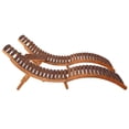 thumbnail image 2 of vidaXL 3 Piece Sunlounger with Tea Table Solid Acacia Wood, 2 of 11