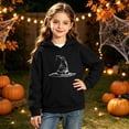 thumbnail image 5 of hengsof Girls Halloween Warm Hoodie Kids Print Pullover with Pocket Toddler Fall Winter Long Sleeve Sweatshirt 3-14Years, 5 of 8