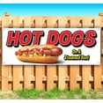 thumbnail image 2 of Hot Dogs On A Steamed Bun 13 oz Vinyl Banner With Metal Grommets, 2 of 5
