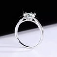 thumbnail image 4 of GKNET Women 925 Sterling Silver Wedding Ring 1 Carat D Color VVS1 Moissanite Ring J012-5, 4 of 7