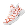 thumbnail image 2 of Coolcustomize Gothic Lava Pattern Sneakers for Men, Lace-Up Low-top Trainers with Cushioned Sole, Breathable Fabric (Black/Orange), Fashion Streetwear Shoes for Casual Attire/Street Walking, 2 of 5