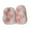 Pink white, variant on Winterized Half Finger Gloves With Faux Furs Lining Flexible Cold Protecting For Daily Commute