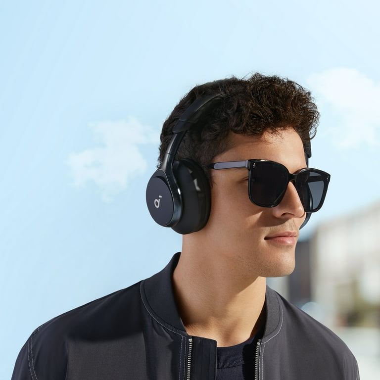  Soundcore by Anker, Space One, Active Noise Cancelling  Headphones, 2X Stronger Voice Reduction, 40H ANC Playtime, App Control,  LDAC Hi-Res Wireless Audio, Comfortable Fit, Clear Calls, Bluetooth 5.3 :  Electronics
