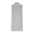 thumbnail image 5 of DailyTrove Women's Sleeveless Collared Button Front Shift Dress, Casual Outerwear for Summer Daily Errands Effortless Styling, 5 of 6