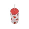 thumbnail image 5 of Just Feed Me by Jessie James Decker 4-Piece 18oz Embossed Strawberry Can Sipper Tumbler with Straw Set, 5 of 9