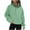 Green, variant on Half Zip Sweatshirts for Women V Neck Long Sleeve Fleece Hoodies Solid Color Pullover Fall 2025 Winter Blouse Tops,Black,XL