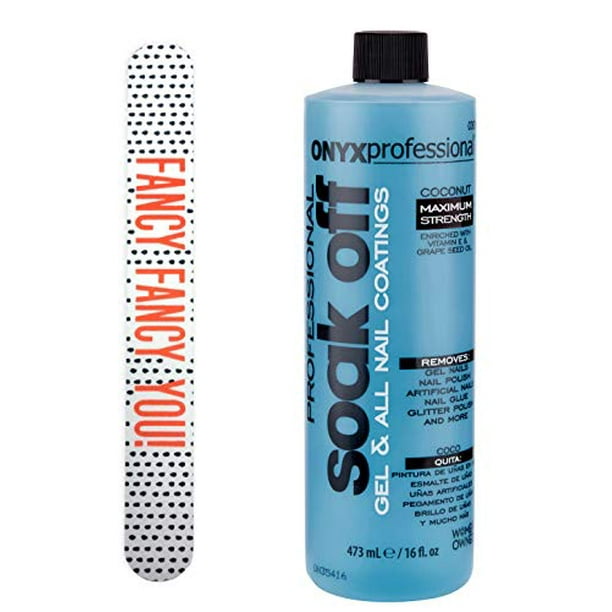 Onyx Professional Soak Off Nail Polish Remover Kit With 7" Fashion Nail