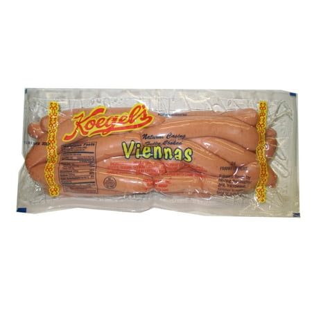 Koegel's Vienna's Fully Cooked Hot Dogs, 24 Count plastic air sealed package.
