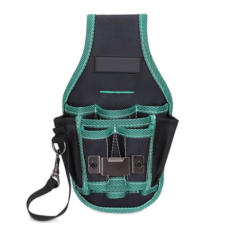 BIBABLYKE Sturdy Tool Waist Bag Portable Organizers Pouches with Belt for Carpenters and Electricians with Adjustable Belt