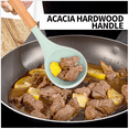 thumbnail image 4 of Juego de utensilios de cocina de silicona de 2 piezas, utensilios de cocina de silicona antiadherentes sin BPA con mango de madera, 4 of 5