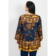 thumbnail image 2 of Avenue Women's Plus Size Cara Blouson Peasant Blouse, 2 of 2