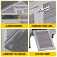 thumbnail image 6 of Aivituvin 40.9" Chicken Coop for 2-3 Chickens with Nesting Box, Weatherproof Roof & Metal Tray, Raised Chicken House for Outdoor, 6 of 10
