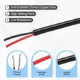 thumbnail image 3 of Uxcell 20AWG Electrical Wire 2 Conductors UL2464 Tinned Copper 15Ft Low Voltage Black, 3 of 7