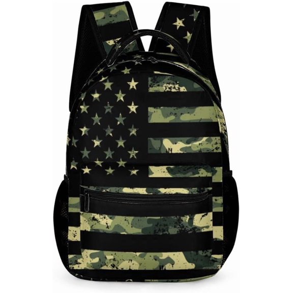 Digital Print Travel Backpack 15.7 Inch, Lightweight Water-Resistant Daypack with Laptop Compartment, Fashion Casual Backpack for Commuting & Travel (4 Styles)