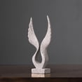 thumbnail image 2 of Figura de ala de ángel 3D, estatua de ala de águila, escultura de resina vívida para el hogar y la oficina. Los 7x2.2x14.5cm, 2 of 9