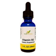 Herb-Science Vitamin B2 (Riboflavin), Alcohol-Free Liquid Drops Extract Support Digestion, Maintain Proper Energy Levels, Boost Collagen Production for Healthy Hair, Nails, Skin and More