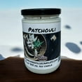 thumbnail image 5 of Patchouli Vegan Coconut Soy 12 oz/ 355 ml Candle Hand-poured, Eco-friendly, Clean Burning, Woodsy/ Clean Floral Wood Wick, 5 of 5