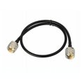 thumbnail image 5 of Cable UHF de cobre de alta calidad para radioaficionados, cable coaxial flexible duradero de baja pérdida con impedancia de 50 ohmios, conector PL-259 resistente al agua para conmutador de antena, 5 of 5