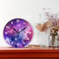 thumbnail image 2 of Dreamtimes Space Galaxy Wall Clock, 10 Inch Silent Non Ticking Round Clock Oil Painting Clock Easy to Read Clock for Living Room Bedroom Bathroom Home Decor, 2 of 7