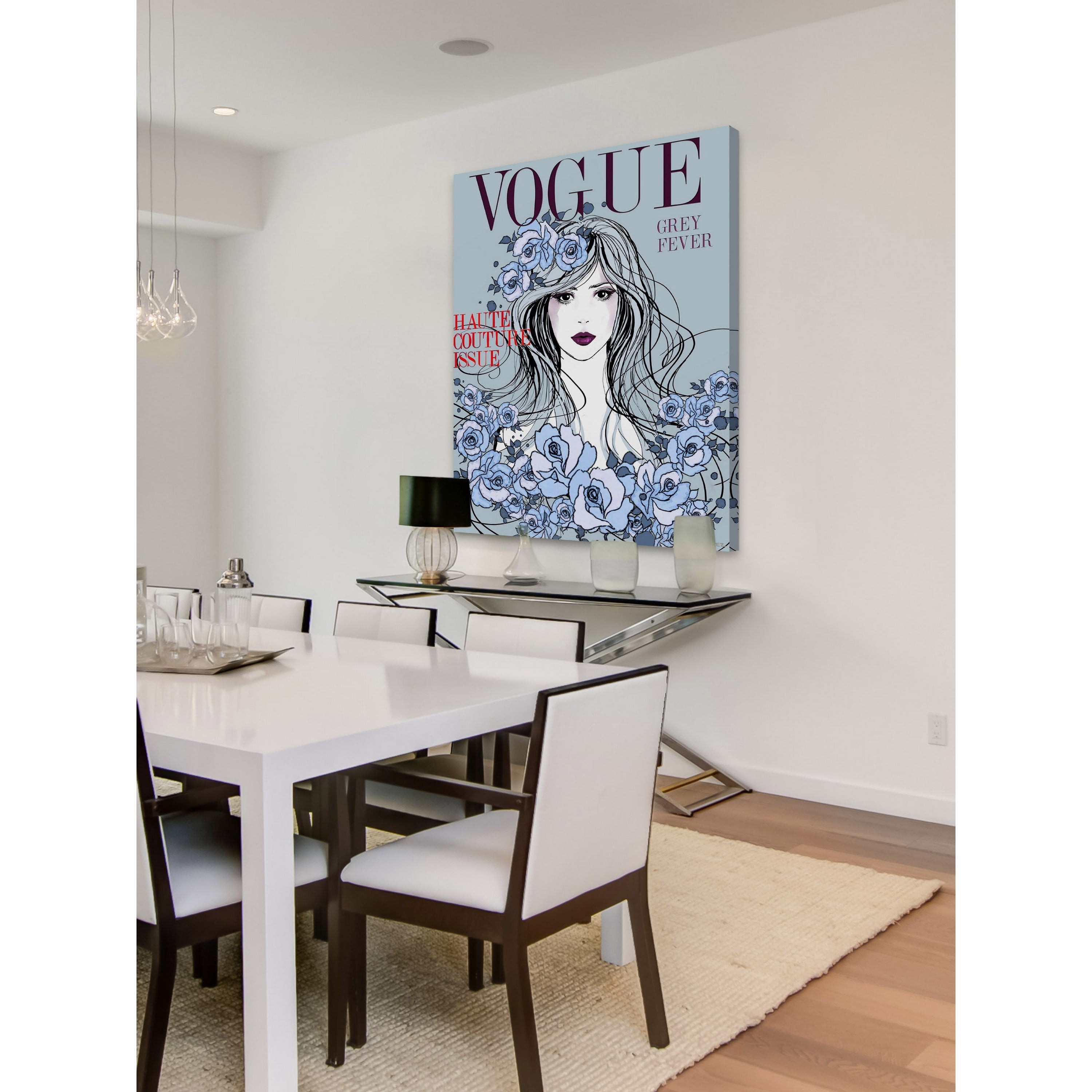 "Mag Cover" Painting Print on Wrapped Canvas