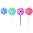 thumbnail image 1 of 4Pcs Windmill Toys Colorful Plastic Pinwheel Garden Decorations (Assorted Color), 1 of 9