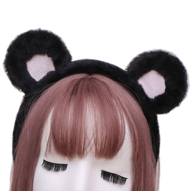 Diadema con orejas de oso, tocado encantador, lavado de cara, aros para el cabello, diadema de maquillaje para niñas, maquillaje de Spa