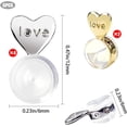 thumbnail image 4 of Monebena 3 Pairs Earring Backs for Heavy Earring, Silicone Earring Lifters for Droopy Ears, Earring Backs Replacements, Earlobe Support Backs, Heavy Earring Support, Earring Backings, Silver Gold, 4 of 7
