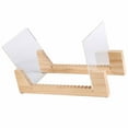 thumbnail image 3 of Vinyl Record Storage Holder Stand Rack Wooden CD Display Stand Stackable Modern CD Holder Record Storage Shelf For Displaying 7-12 Inch Vinyl Records, 3 of 8
