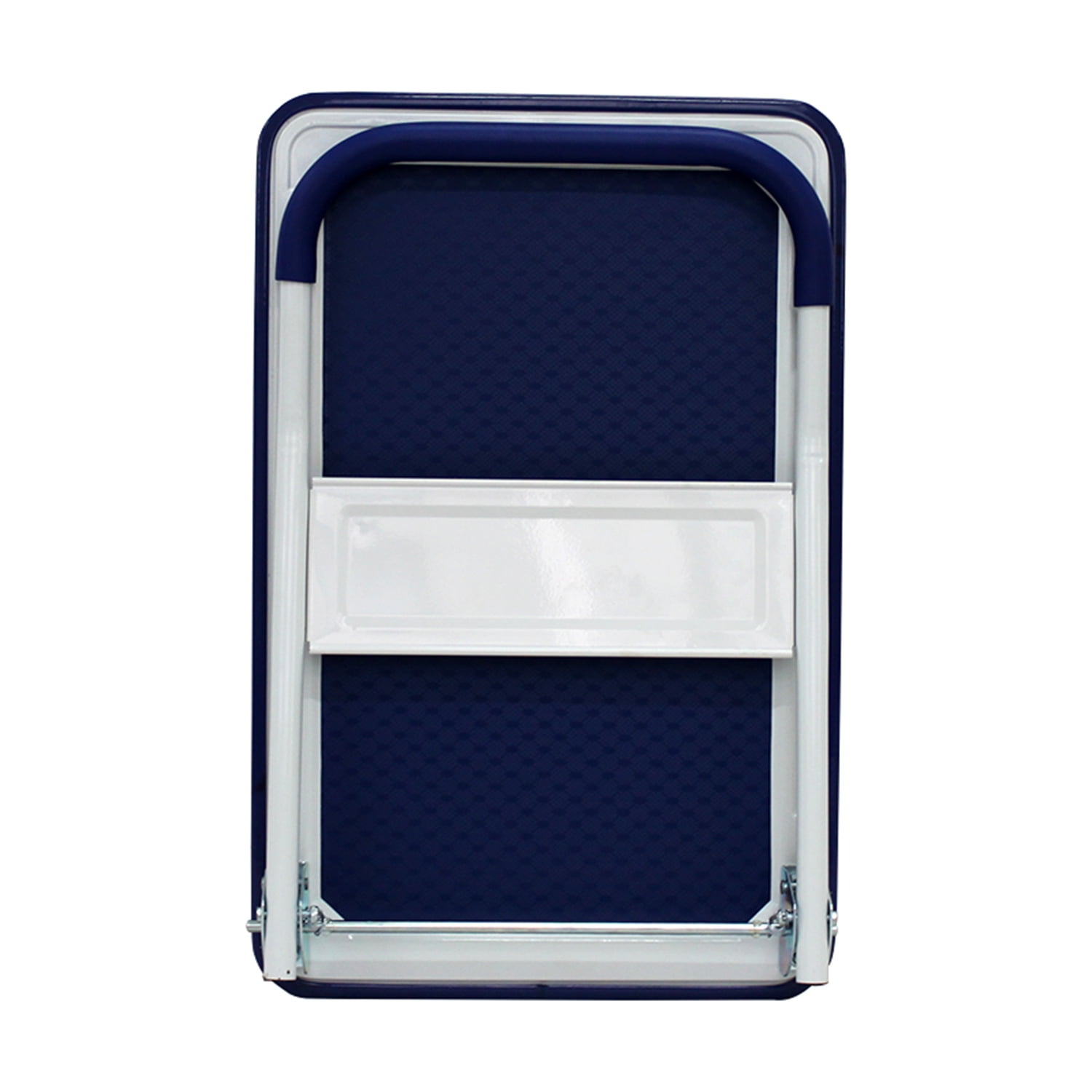 Platform Truck, 330 lbs, High-Strength, Flatbed Design, Rolling, Push Handle, Blue Color