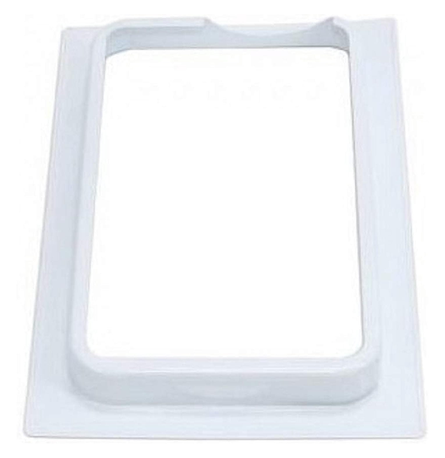 Dryer Vent Box 6 Inch - Metal Wall Vent for Dryer - 2x6 Framing - White Powder Coated - with Snap-On Trim Ring - Down Venting Compatible