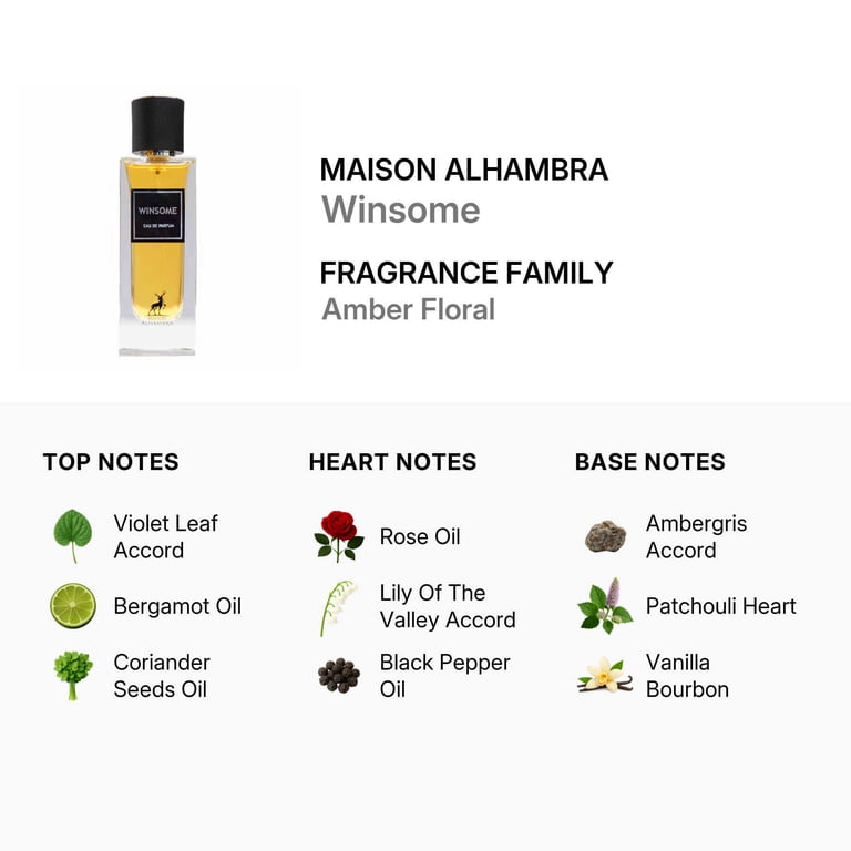 Maison Alhambra Fragrances Unisex Winsome EDP Spray 3.0 oz Amber